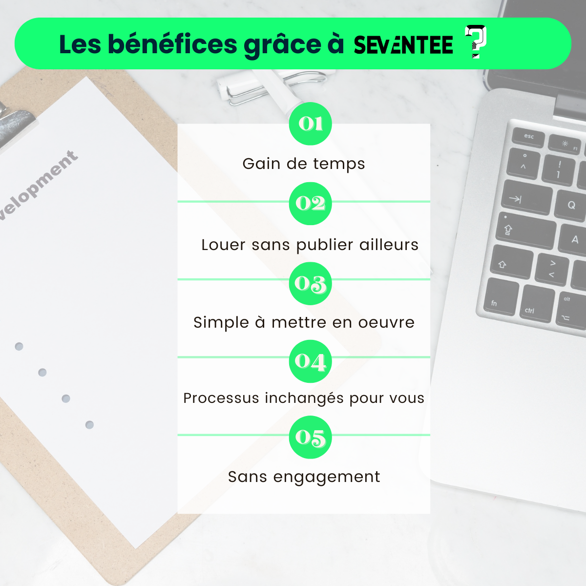 Les bénéfices pour vous d'utiliser seventee